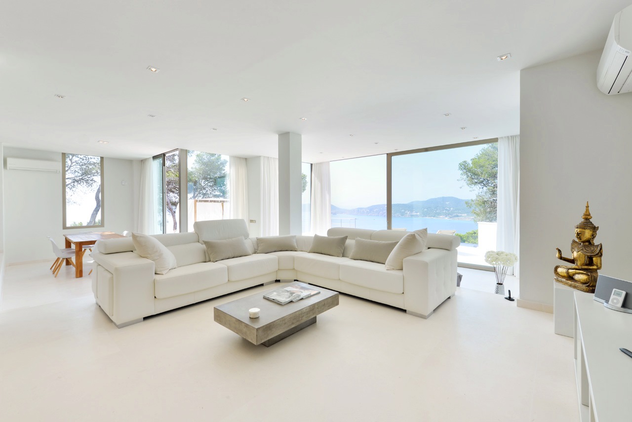 Modern 3 kamer luxe villa met spectaculair uitzicht op zee in Sant Vicente, Ibiza
